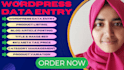 do wordpress data entry and woocommerce product listing