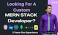 be mern stack developer full stack developer do web development reactjs next js