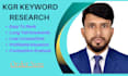 do the best profitable kgr keyword research for seo ranks