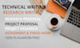 do expert technical research writing on any topic in depth accurate seooptimized