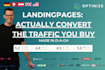create high converting ecommerce landingpages