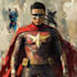 draw a cartoon character superhero