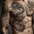 create arabic and persian minimal calligraphy tattoo