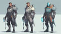 draw fantasy or sci fi concept character