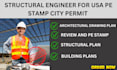 review, pe stamp alaska, florida architectural drawing for city permit