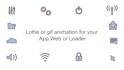 do lottie and gif animation for web and app
