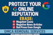 remove unwanted mugshots defaming article news cases negative links on google