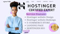 build a professional hostinger website, landing page or business website