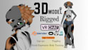 create custom vrchat avatar, 3d character model, furry anime 3d model, 3d vtuber