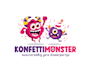 design unique monster kinder party logo