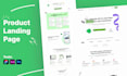 create a modern landing page or homepage design
