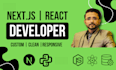 do custom website development, full stack developer, figma to react and next js