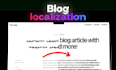 localize english to german SEO articles and blog content