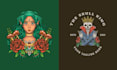 design colorful custom skull tattoo logo