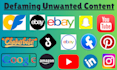 remove negative unwanted defaming false bad articles on onlyfans, google by dmca