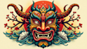 do custom japanese tiki logo