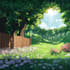 draw background art illustration in anime style for stream