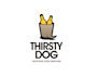 design leash dog park booze logo
