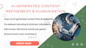 turn ai generated content into engaging human like writing