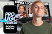 create pro ai ugc video for tiktok, instagram and facebook
