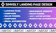 design responsive simvoly landing page website simvoly page