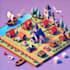 do design 2d game concept art background and environment