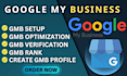 do gmb profile setup and optimize for your business,