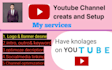 youtube channel create and setup
