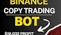 build binance futures trading, arbitrage bot, gcp,  copy trade bot, telegram API