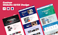 create eye catching figma website ui ux design