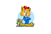design awesome cat threads logo