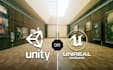 create 3d game environment in unity 3d or unreal engine5
