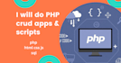 create crud php web application