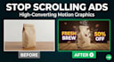 design high energy motion graphic and professional video editing