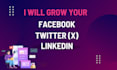 grow your facebook twitter linkedin manually