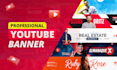 design a custom youtube banner and logo for your channel