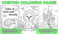 create custom coloring pages for kids and adults