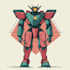 draw detail mecha robot character concept for you