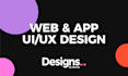 modern app and web UI UX design with prototypes