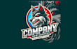 do crate wolf mascot logo design with express delivery