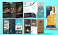 design luxury and modern trifold, bifold, flyers