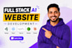 be your full stack web developer for ai website development react nextjs django