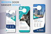do modern , minimalist and professional door hanger design