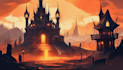 create dark art illustration