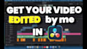 video editing , thumbnail designing and motion graphics