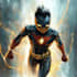 do custom superhero character in action