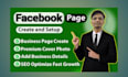 create and setup facebook business page