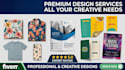 design brochures, posters, menu and fabric prints on demand