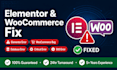 fix elementor not loading, woocommerce errors and wordpress database issues