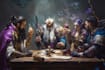 create a dnd party, fantasy and game character
